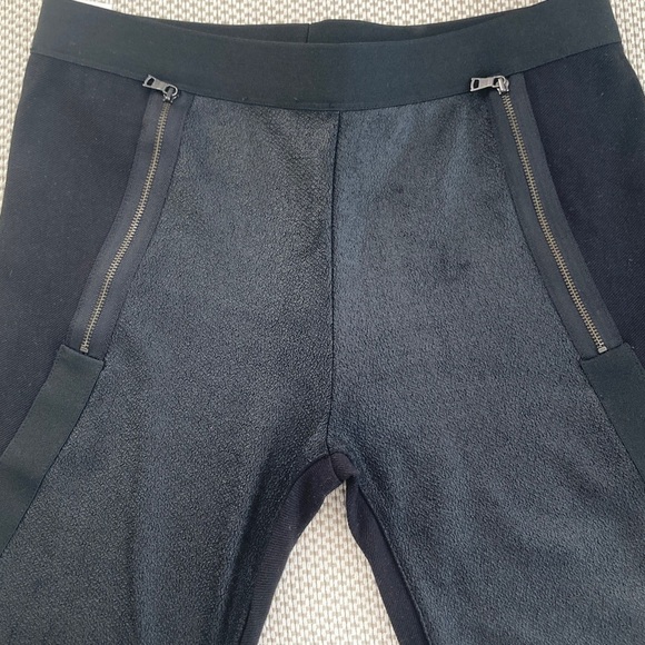 BCBGMaxAzria Other - BCBGMaxAzria Black Joggers with Zipper Details